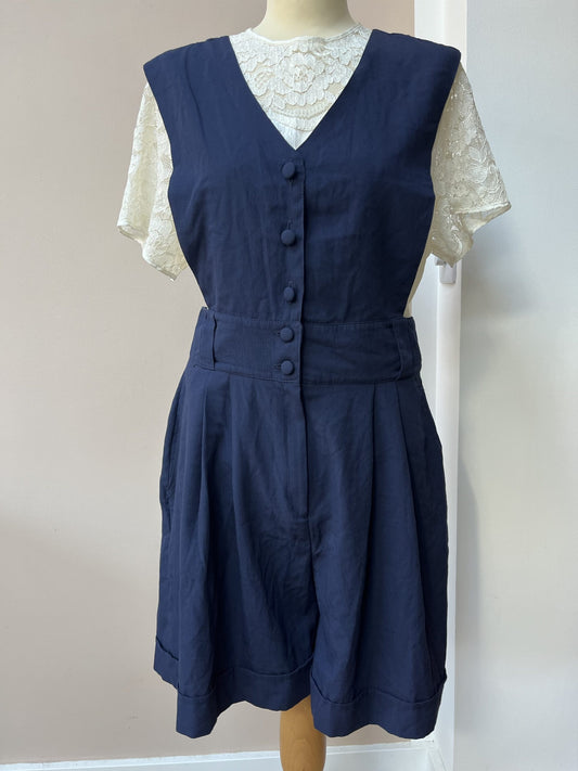 Vintage navy playsuit size 10