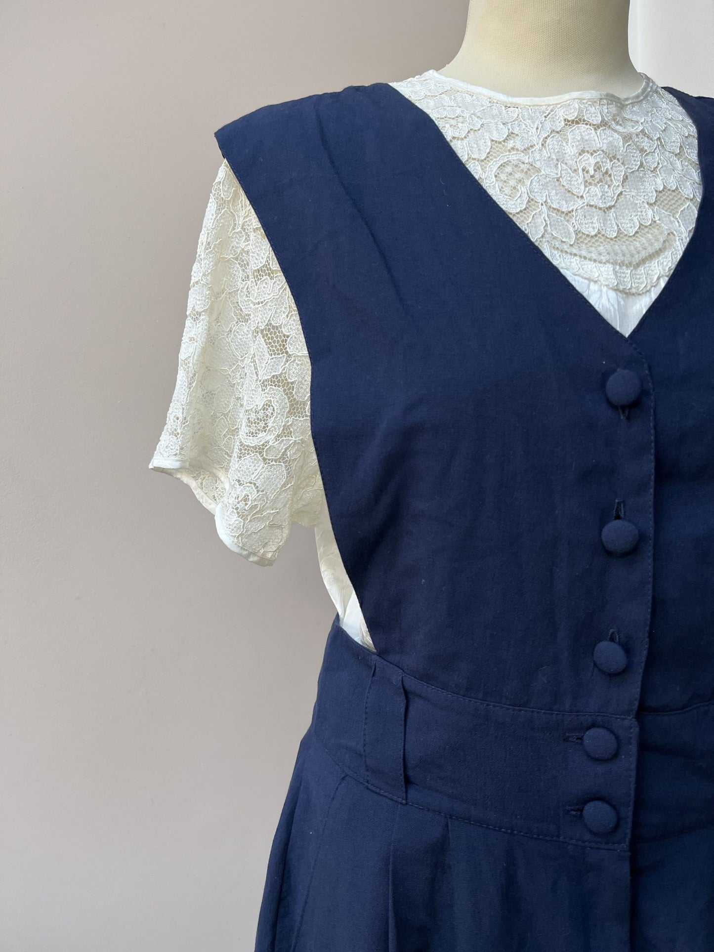 Vintage navy playsuit size 10