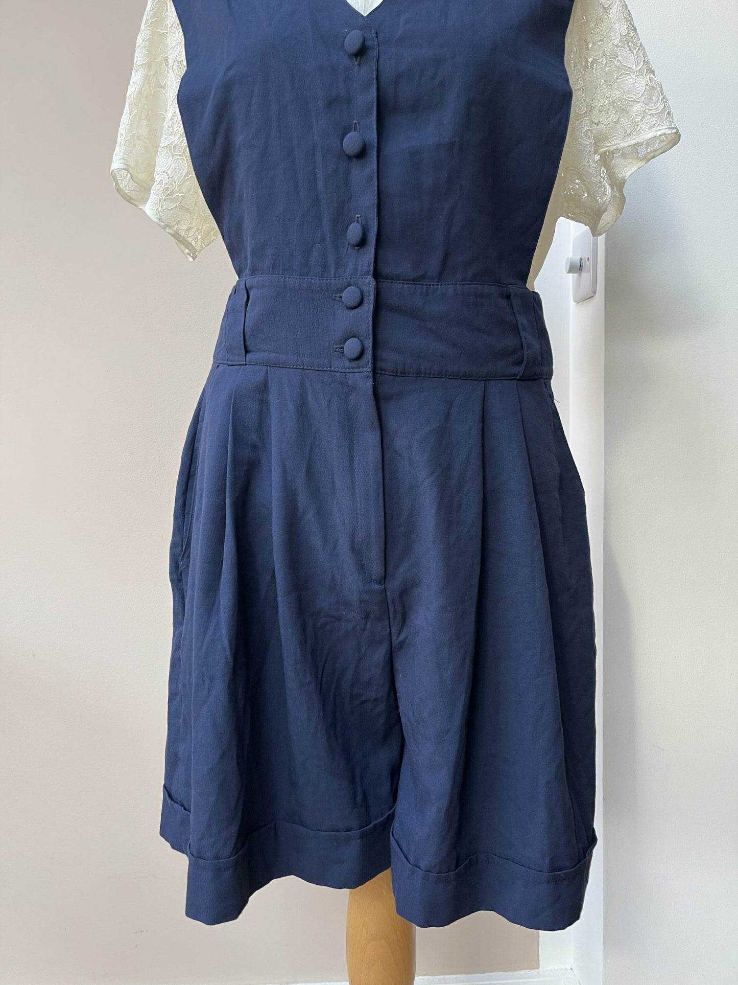 Vintage navy playsuit size 10