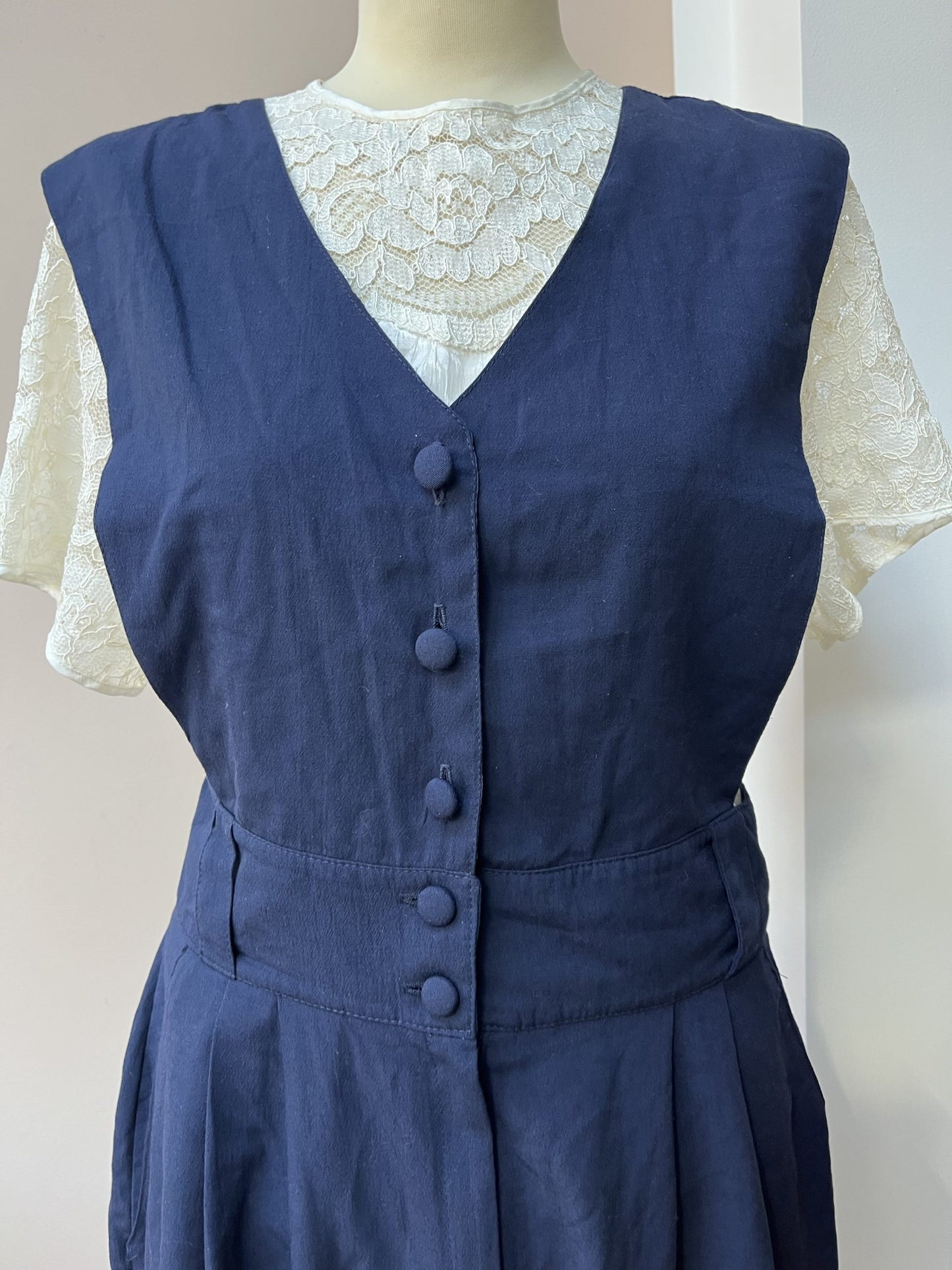 Vintage navy playsuit size 10