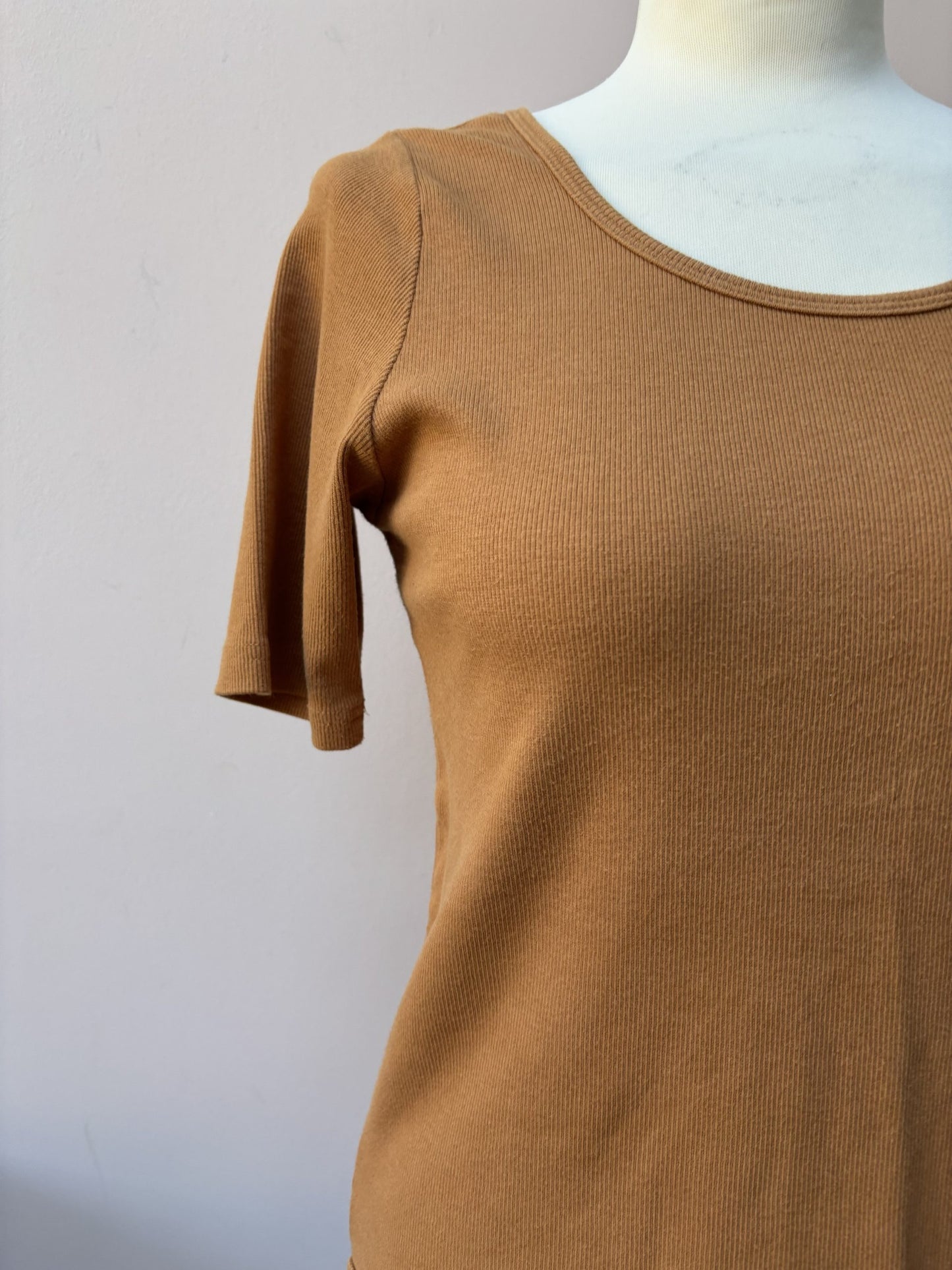 L F Markey rust ribbed bodysuit 12