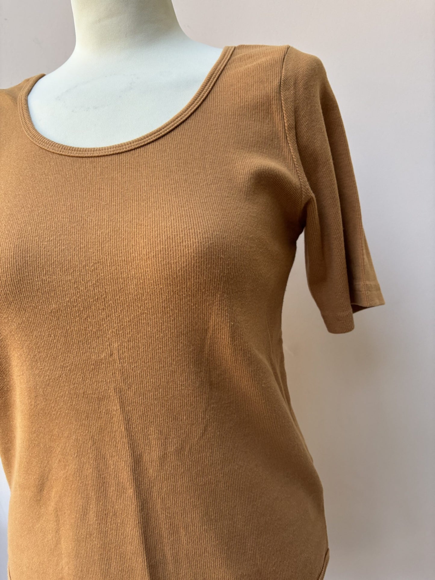 L F Markey rust ribbed bodysuit 12