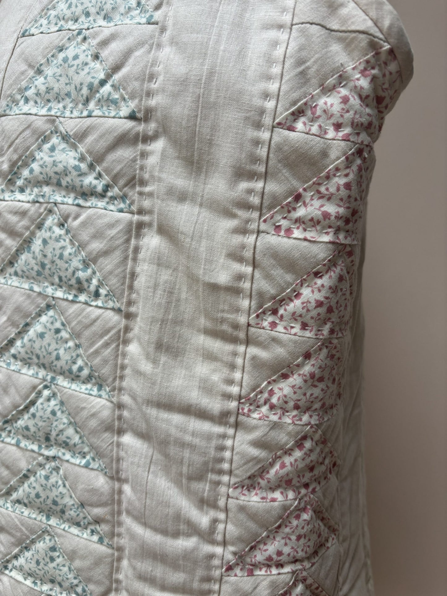 Vintage quilted reversible waistcoat size 10/12