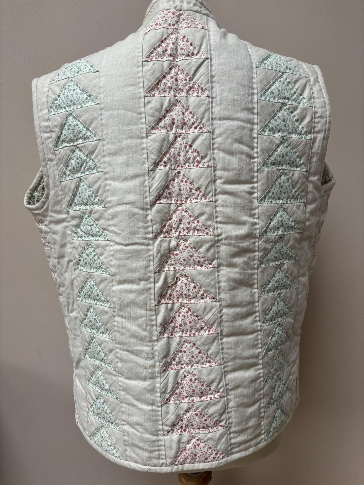 Vintage quilted reversible waistcoat size 10/12