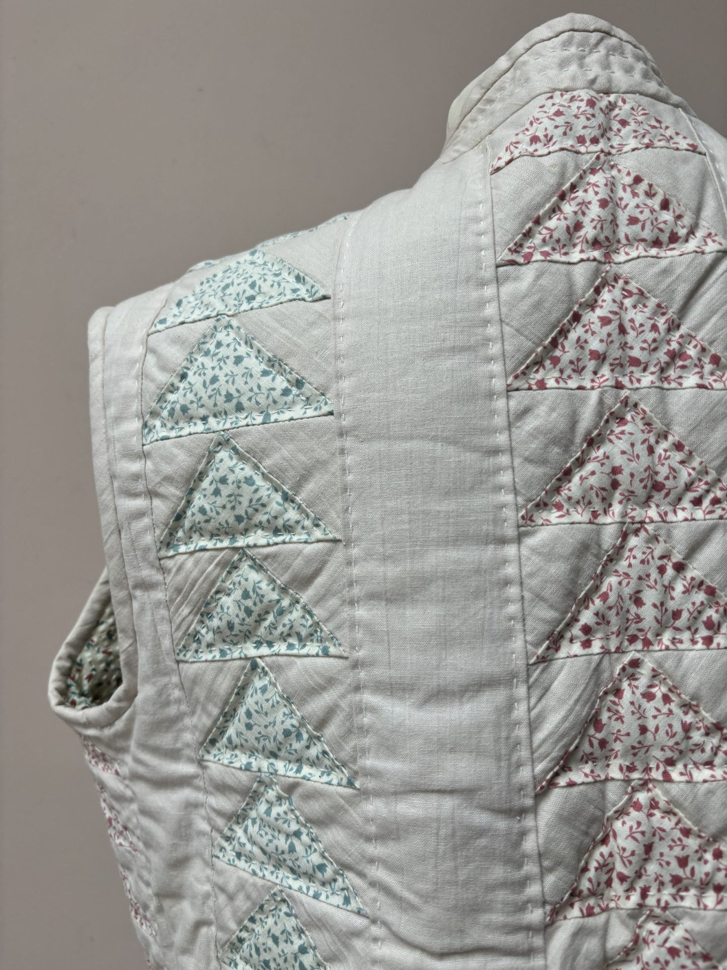 Vintage quilted reversible waistcoat size 10/12