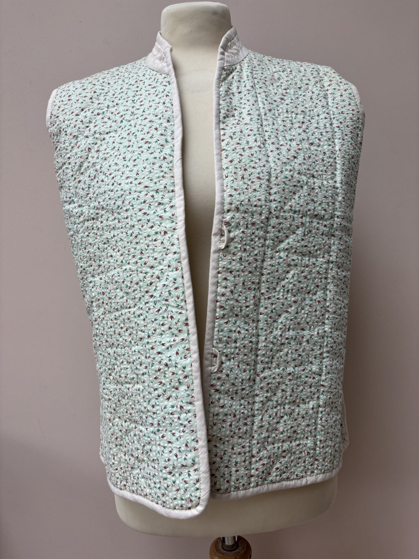Vintage quilted reversible waistcoat size 10/12