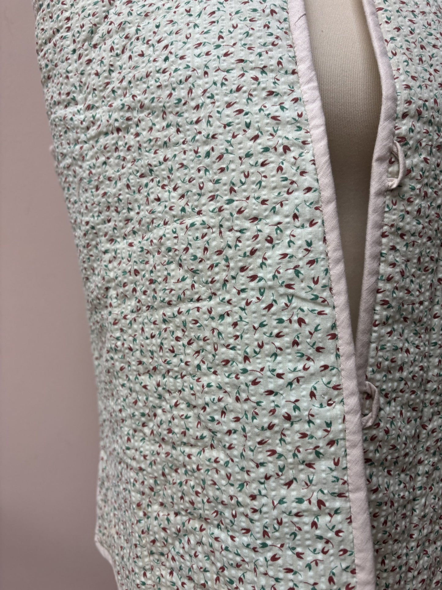 Vintage quilted reversible waistcoat size 10/12