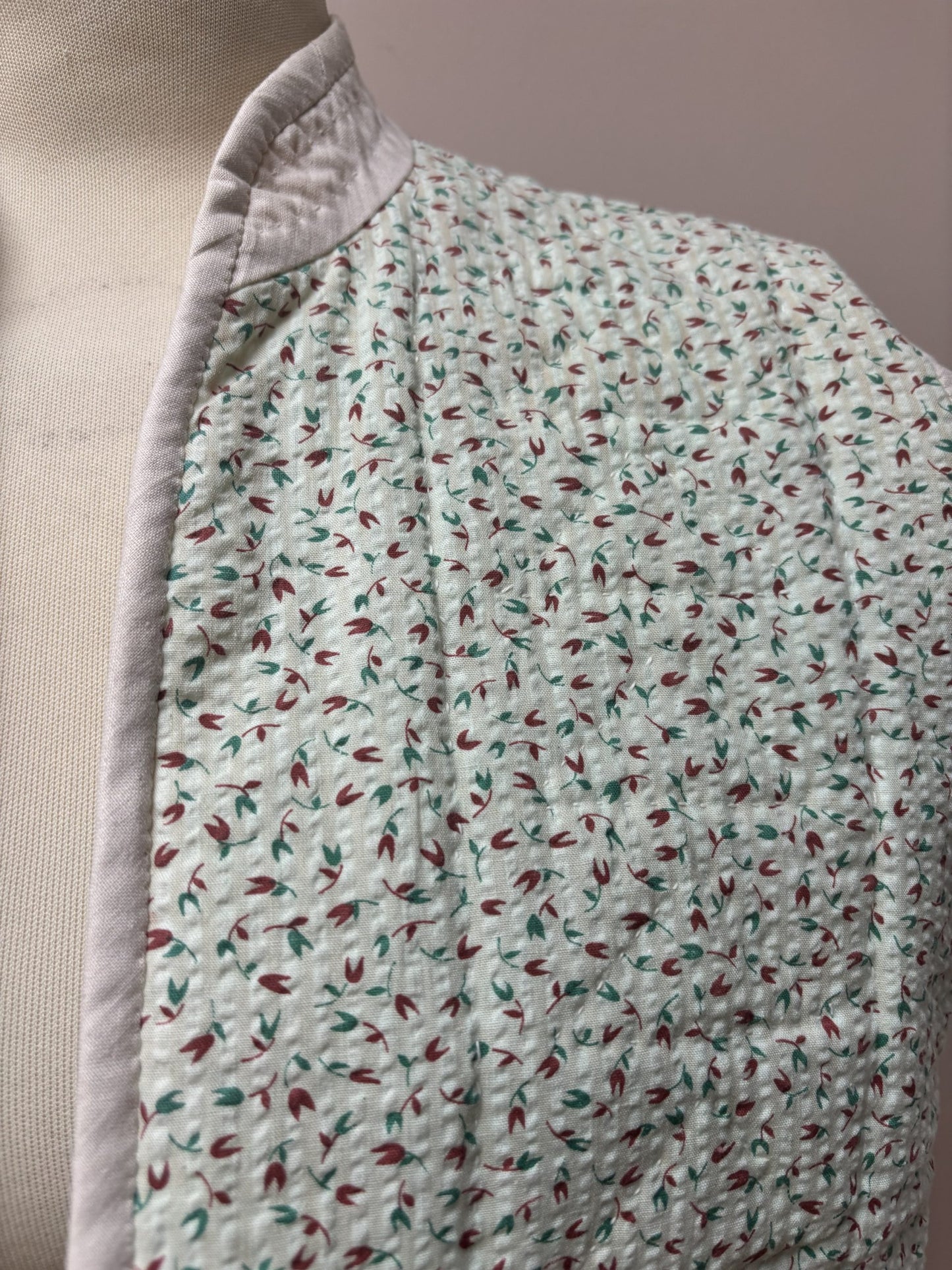 Vintage quilted reversible waistcoat size 10/12