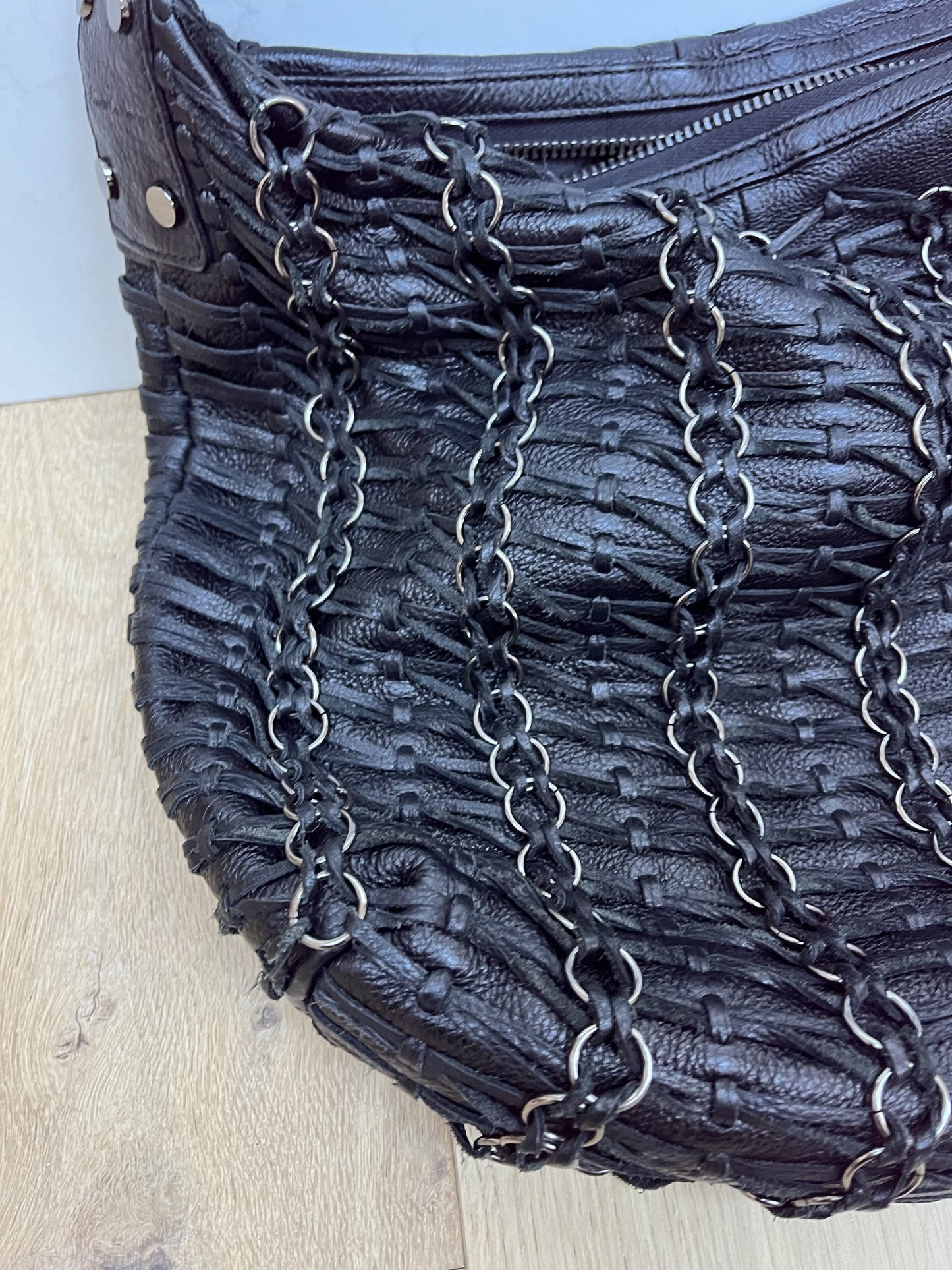 Kenneth Cole leather chain bag