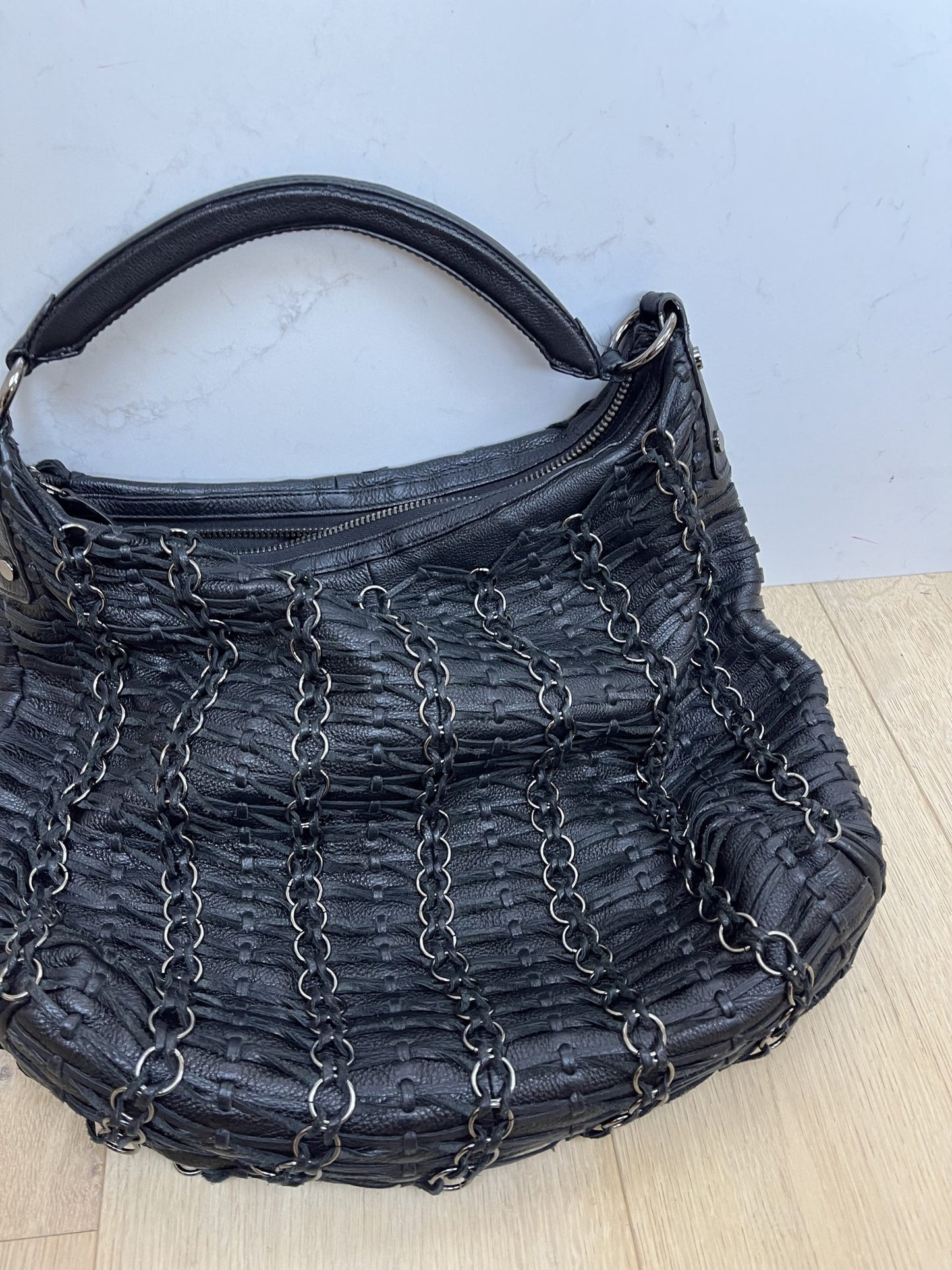 Kenneth Cole leather chain bag