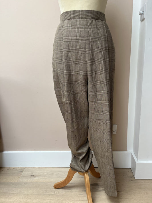 Vintage check trousers size 14/16