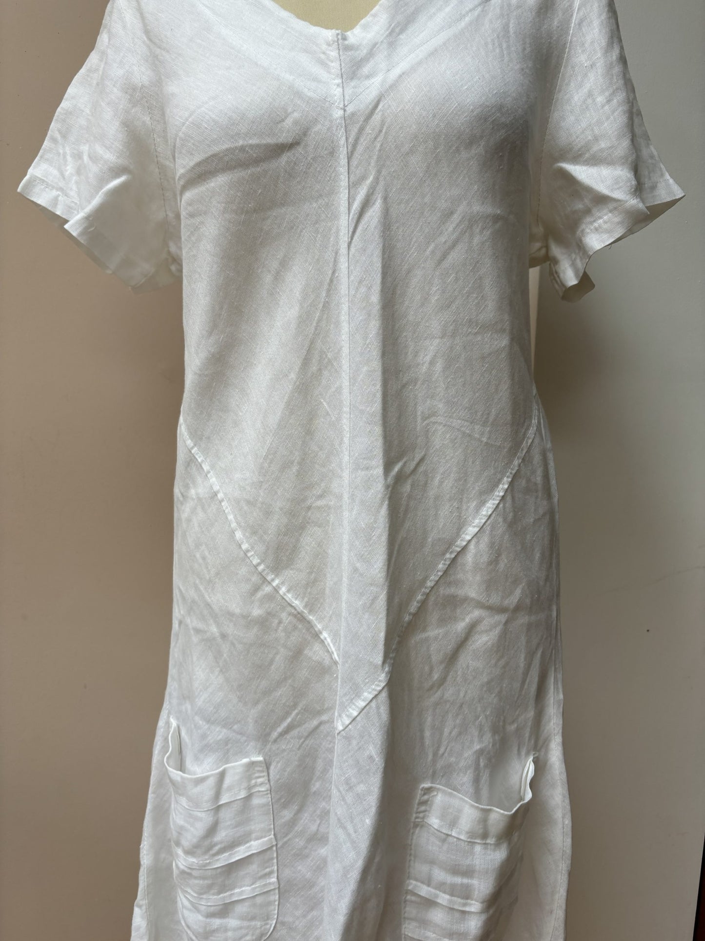 White linen dress size M