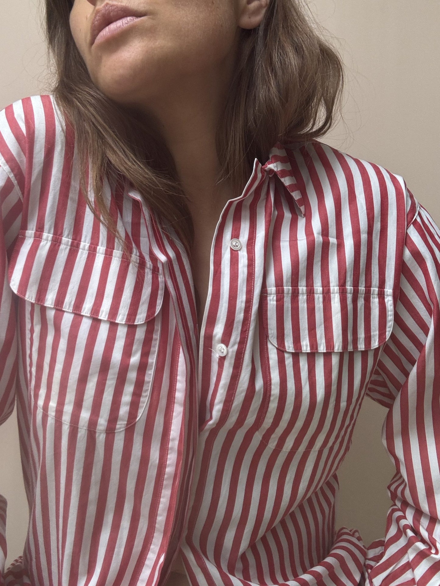 Vintage striped cotton shirt size 8/10