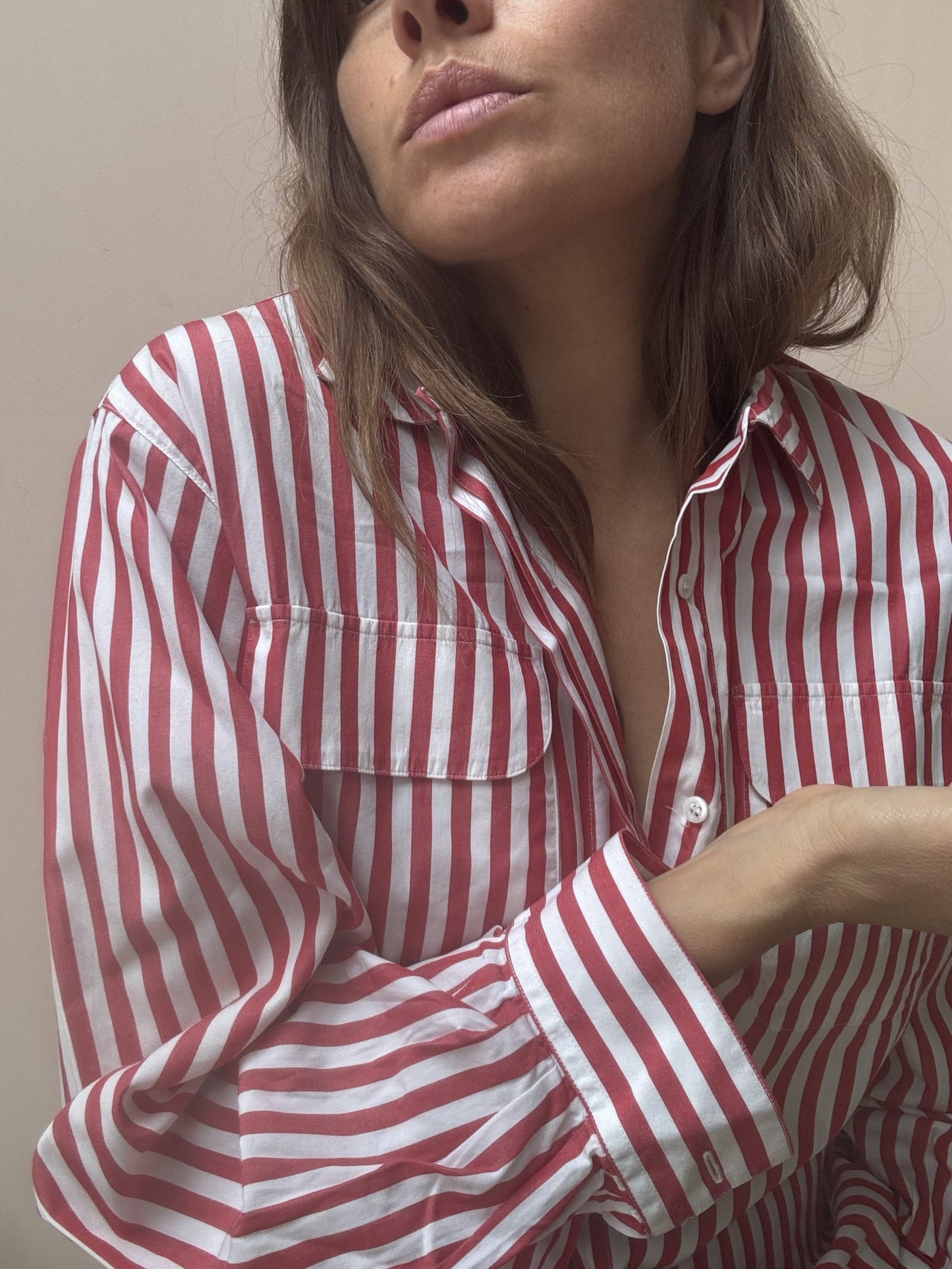 Vintage striped cotton shirt size 8/10