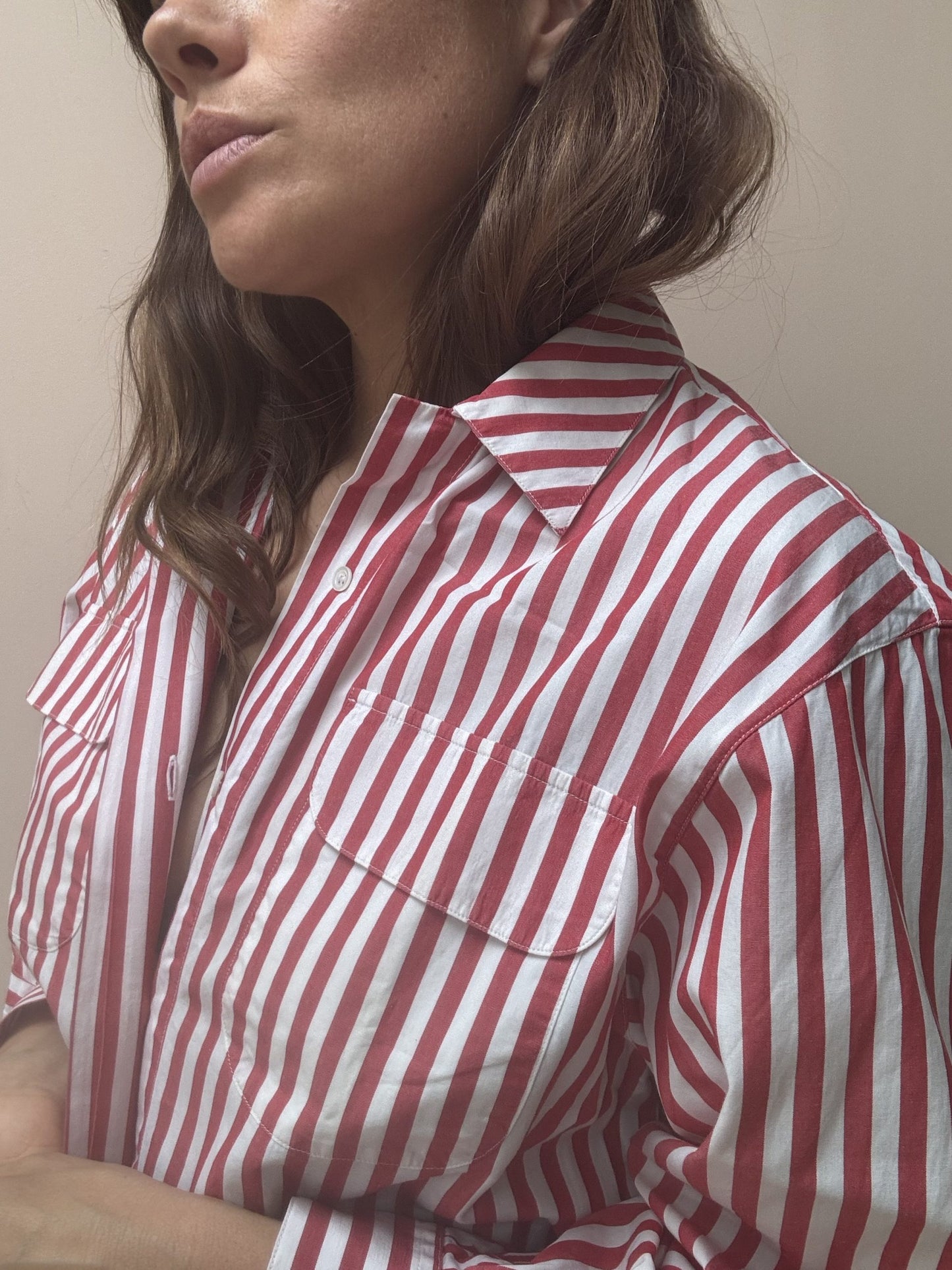 Vintage striped cotton shirt size 8/10