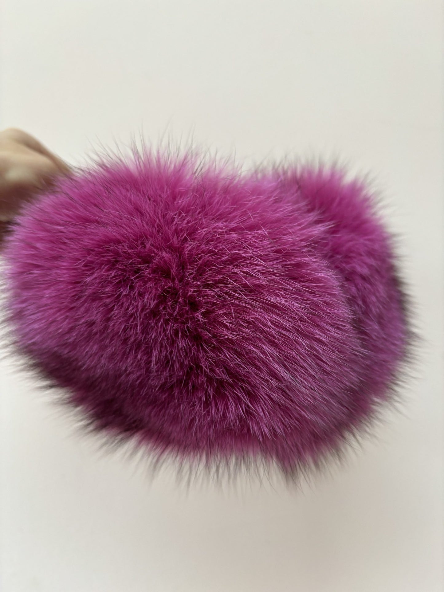 Pink fur earmuffs