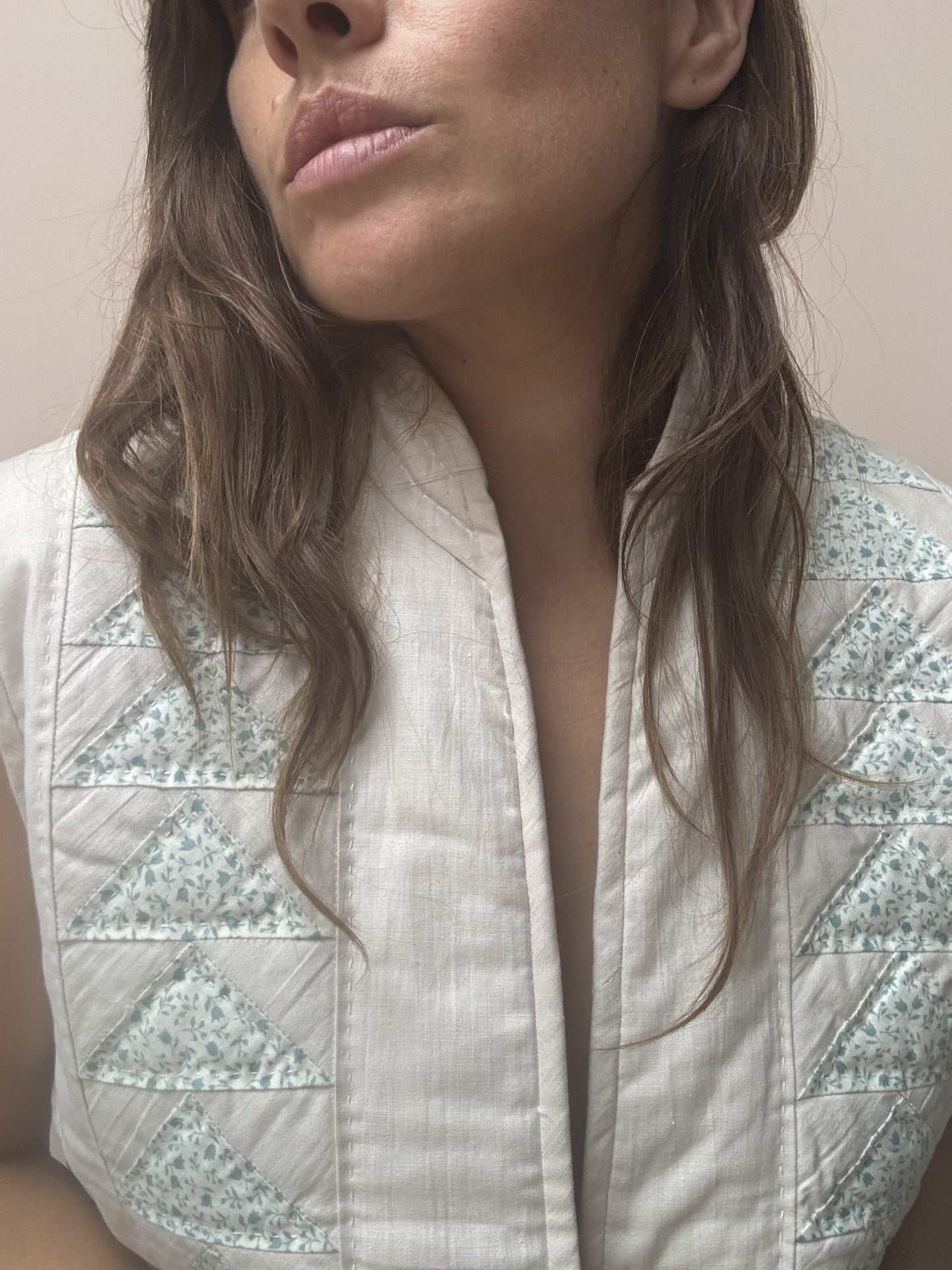 Vintage quilted reversible waistcoat size 10/12